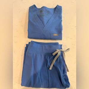 Figs Scrub Set- Ceil Blue